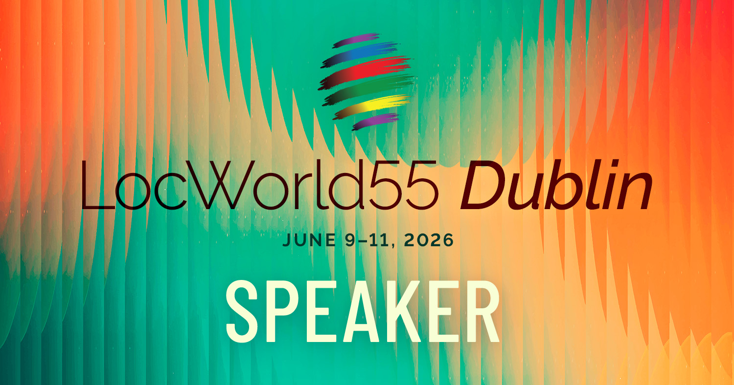 LocWorld55 Dublin, 9–11 June 2026, Speaker